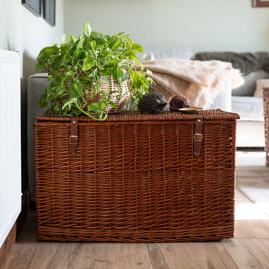 Distilled Brown Lightweight Wicker Storage Trunk – Arthur Cameron